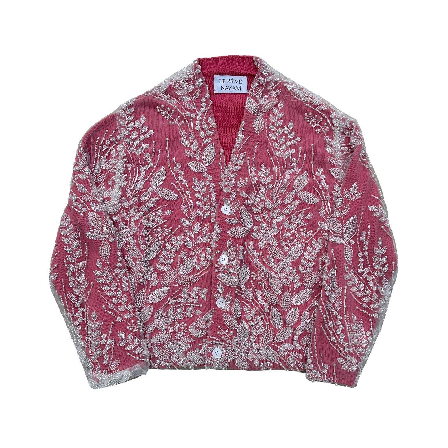 Pearl lace cardigan