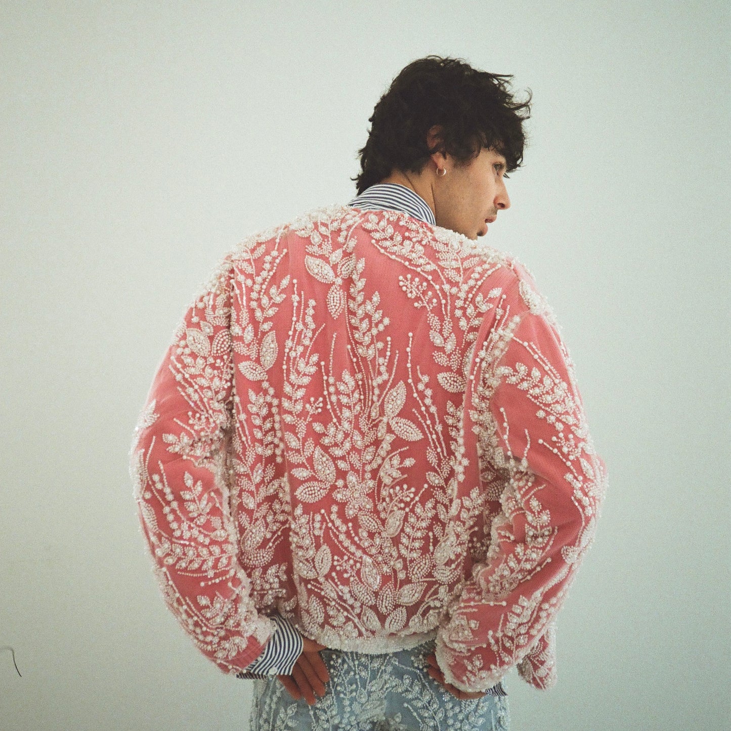 Pearl lace cardigan