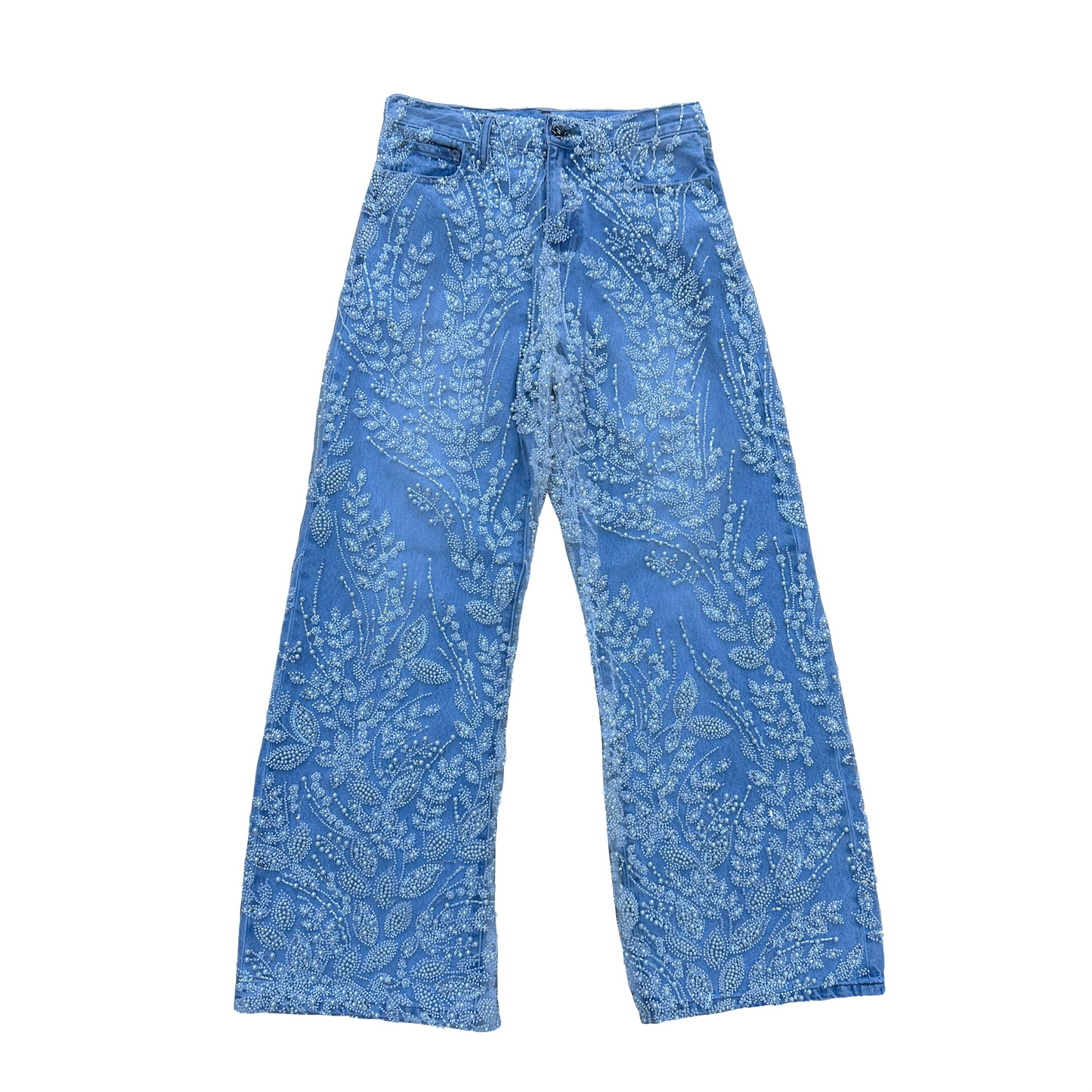 Pearl lace jeans