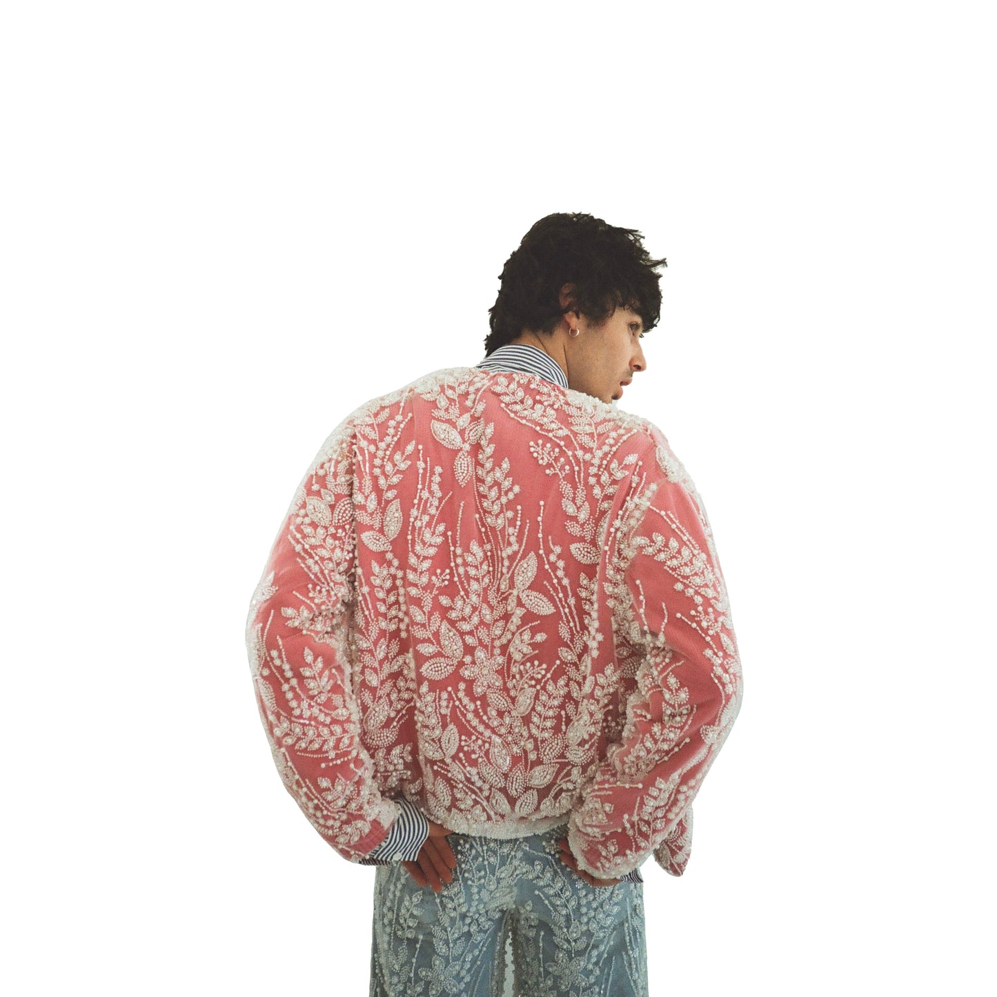 Pearl lace cardigan