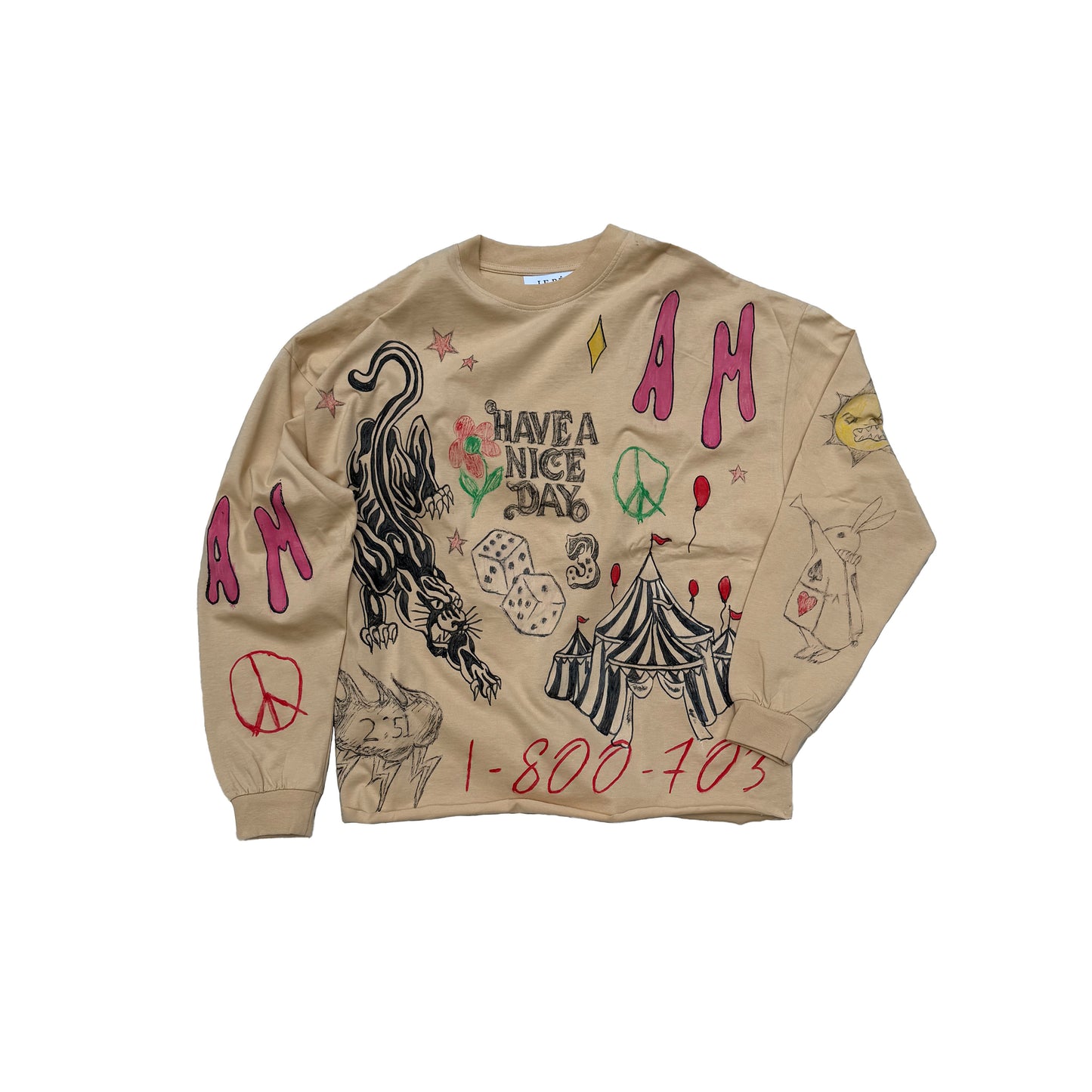 Hand Drawn Artist Long Sleeve