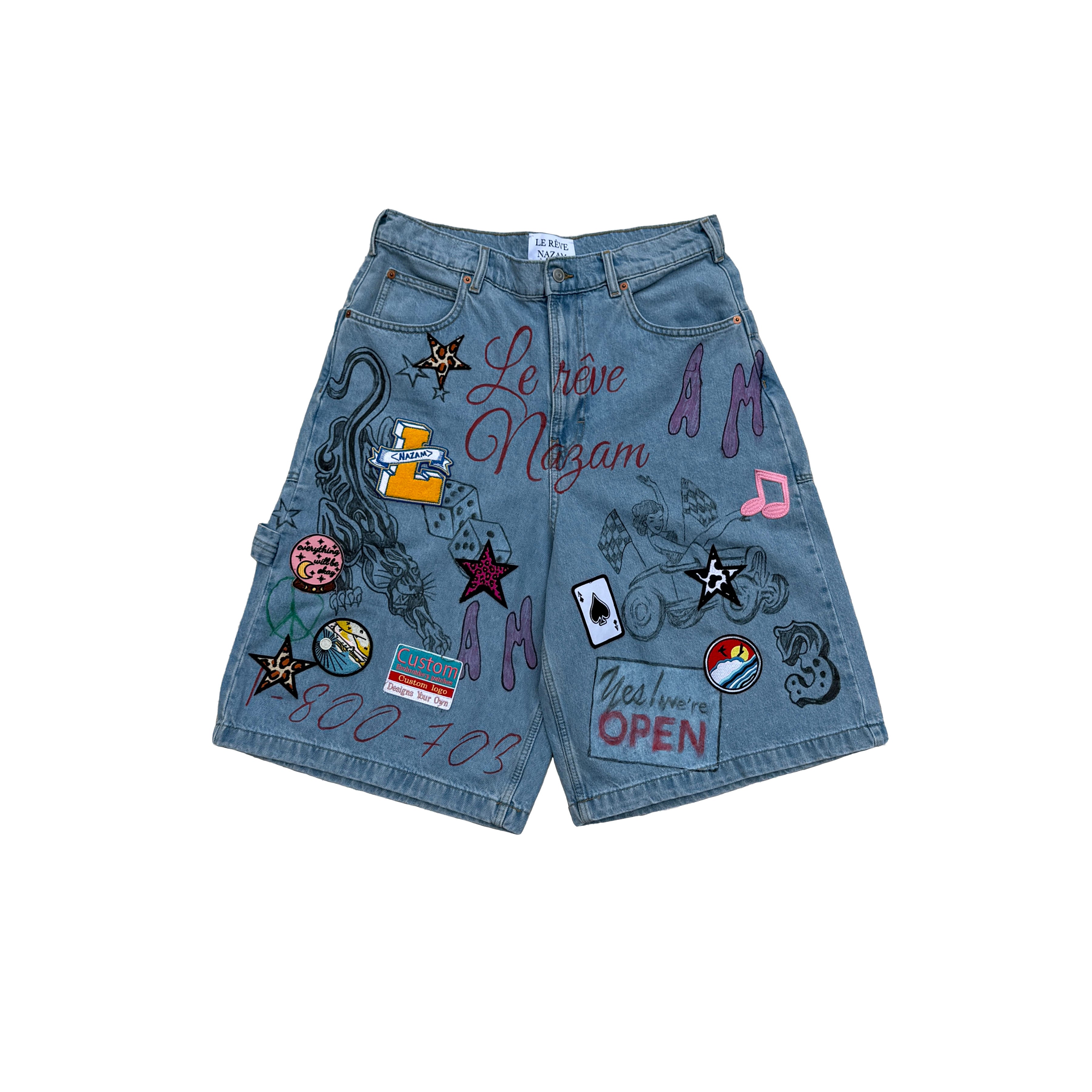 【希少】geeks BAGGY PAINTER DENIM SHORTS gEekS Baggy Painter Denim Shorts