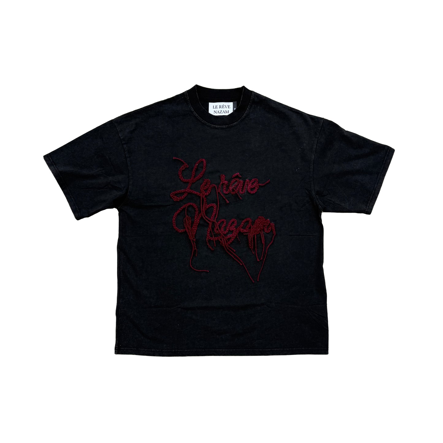 Black Vintage Crochet Tee