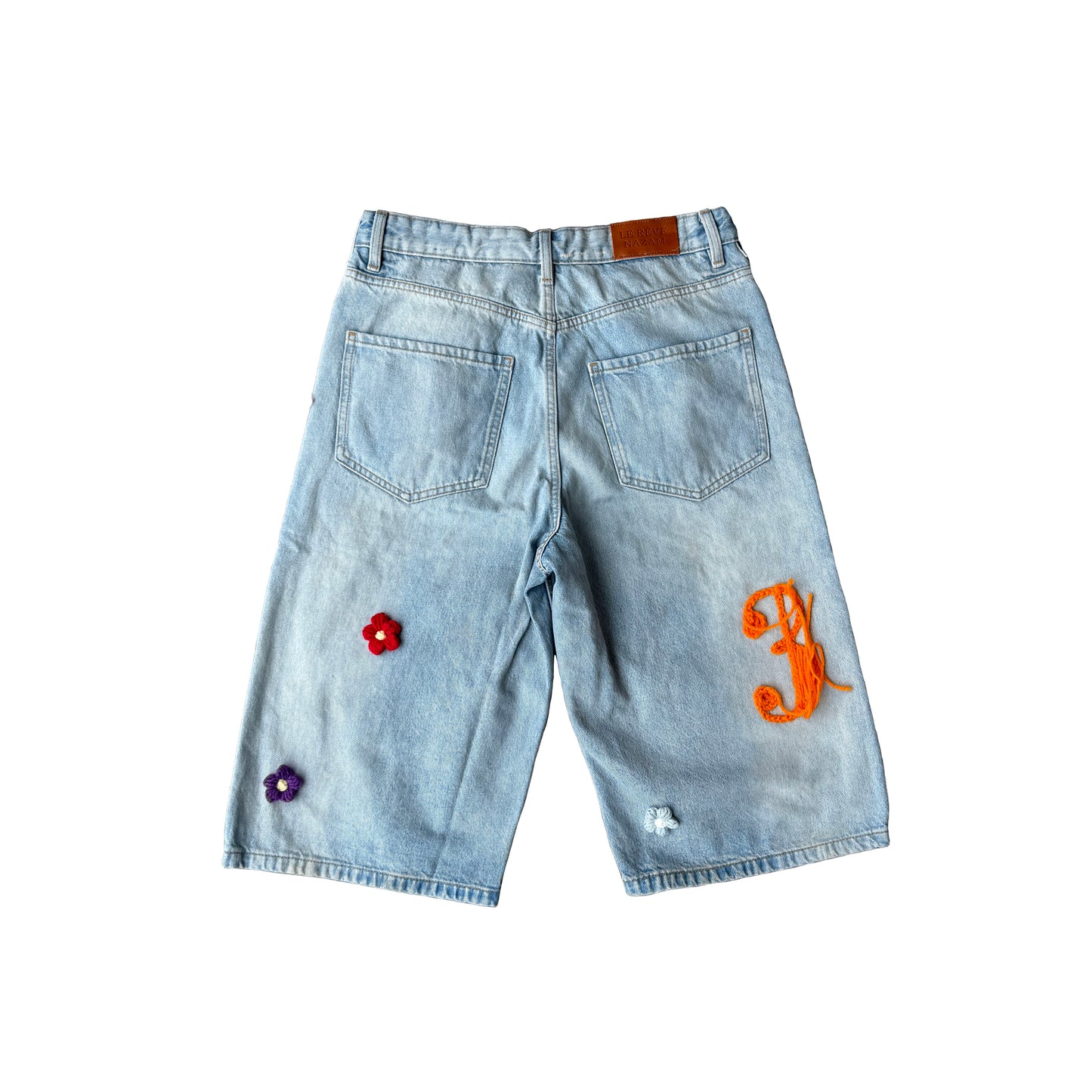 Denim Crochet Shorts