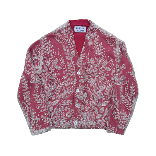Pearl lace cardigan