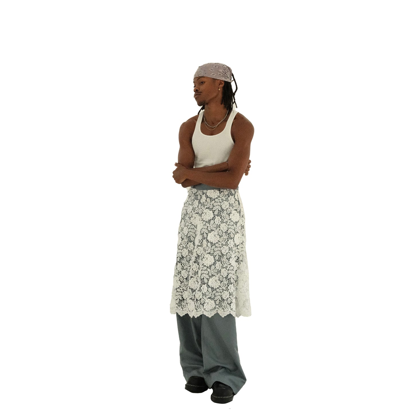 Skirt Layered Baggy Dress Pants