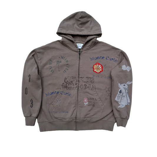 Monaco Zip Up Hoodie