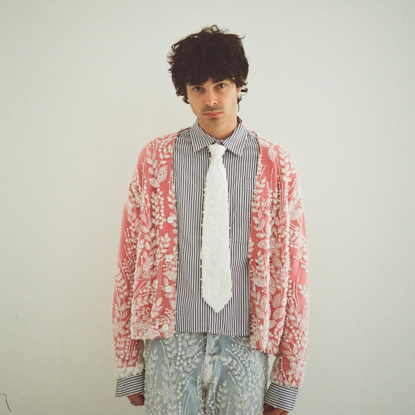 Pearl lace cardigan