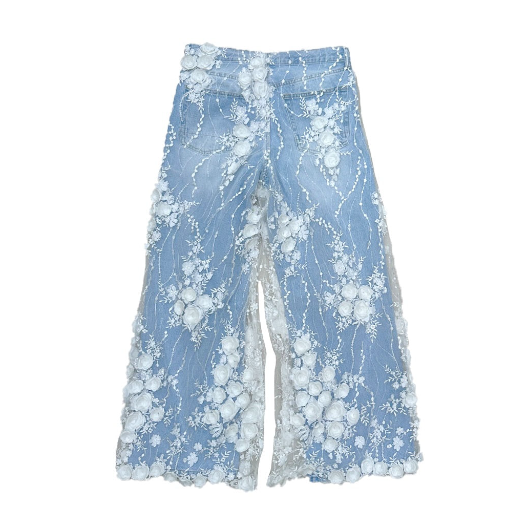 Bridal lace jeans