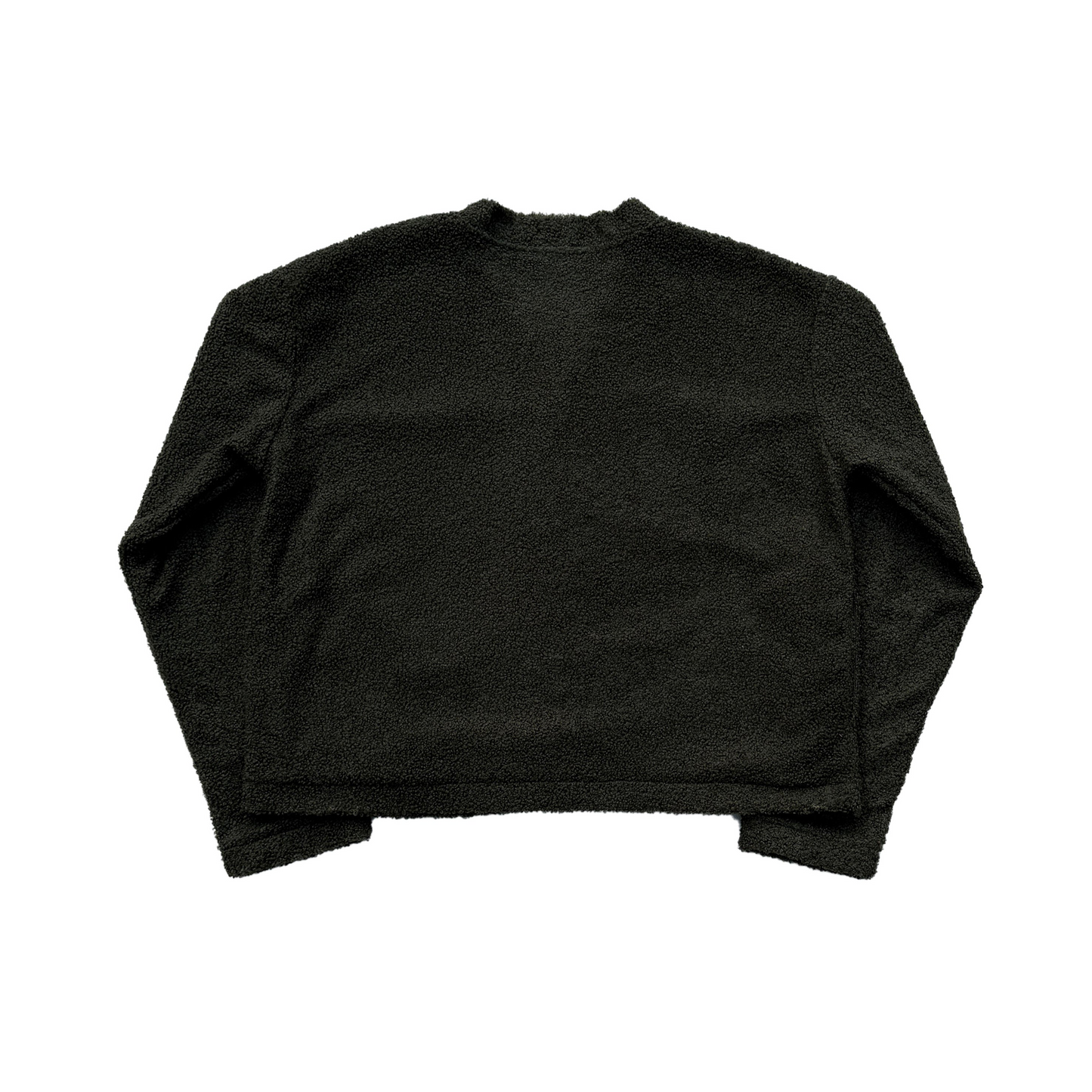 Green Fleece Cardigan