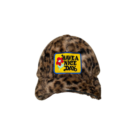 Leopard Faux Fur Hat