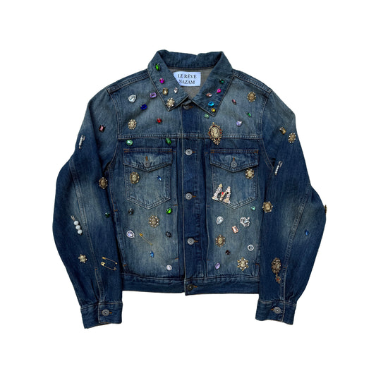 Denim Embellished Jacket