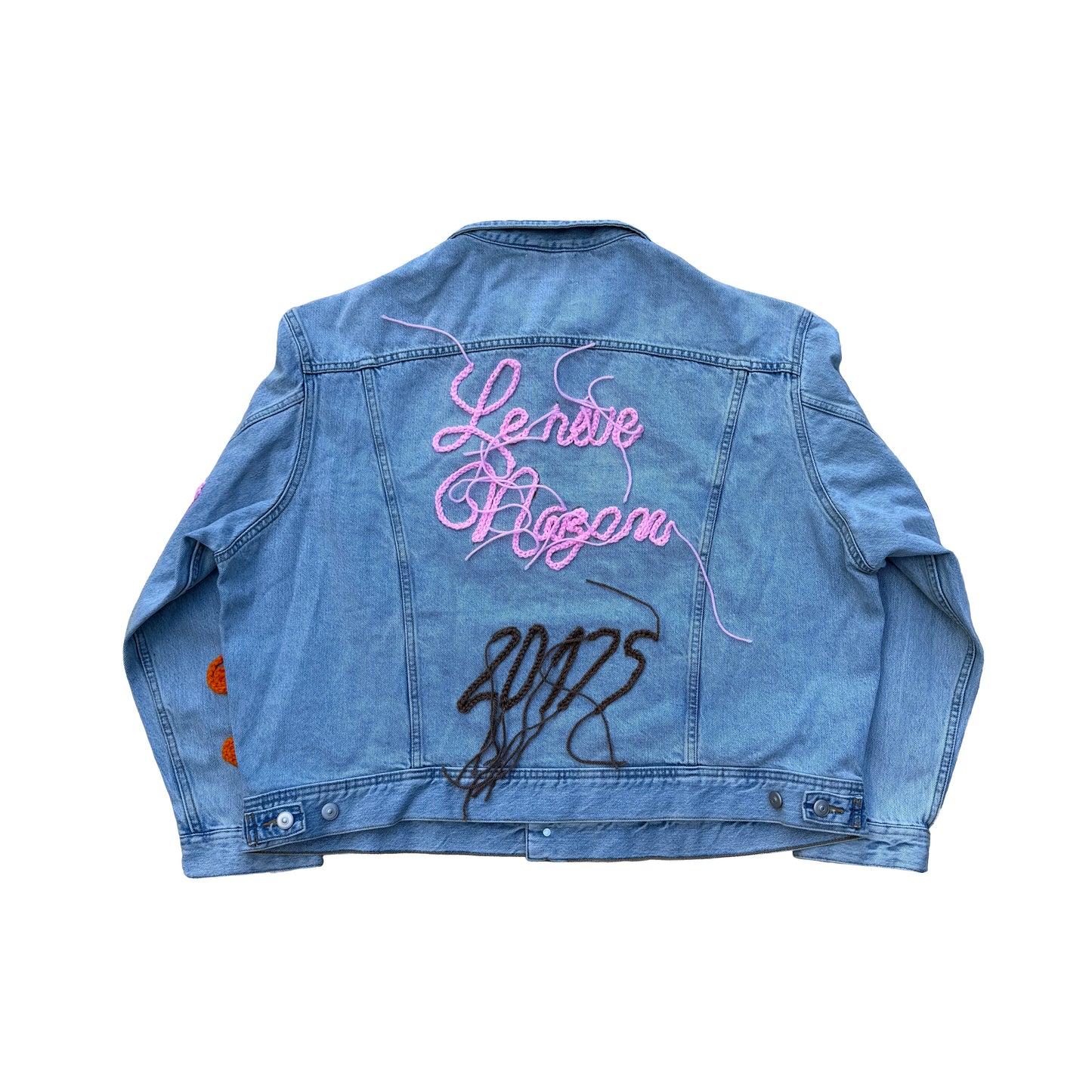 Denim Crochet Jacket 1 of 1