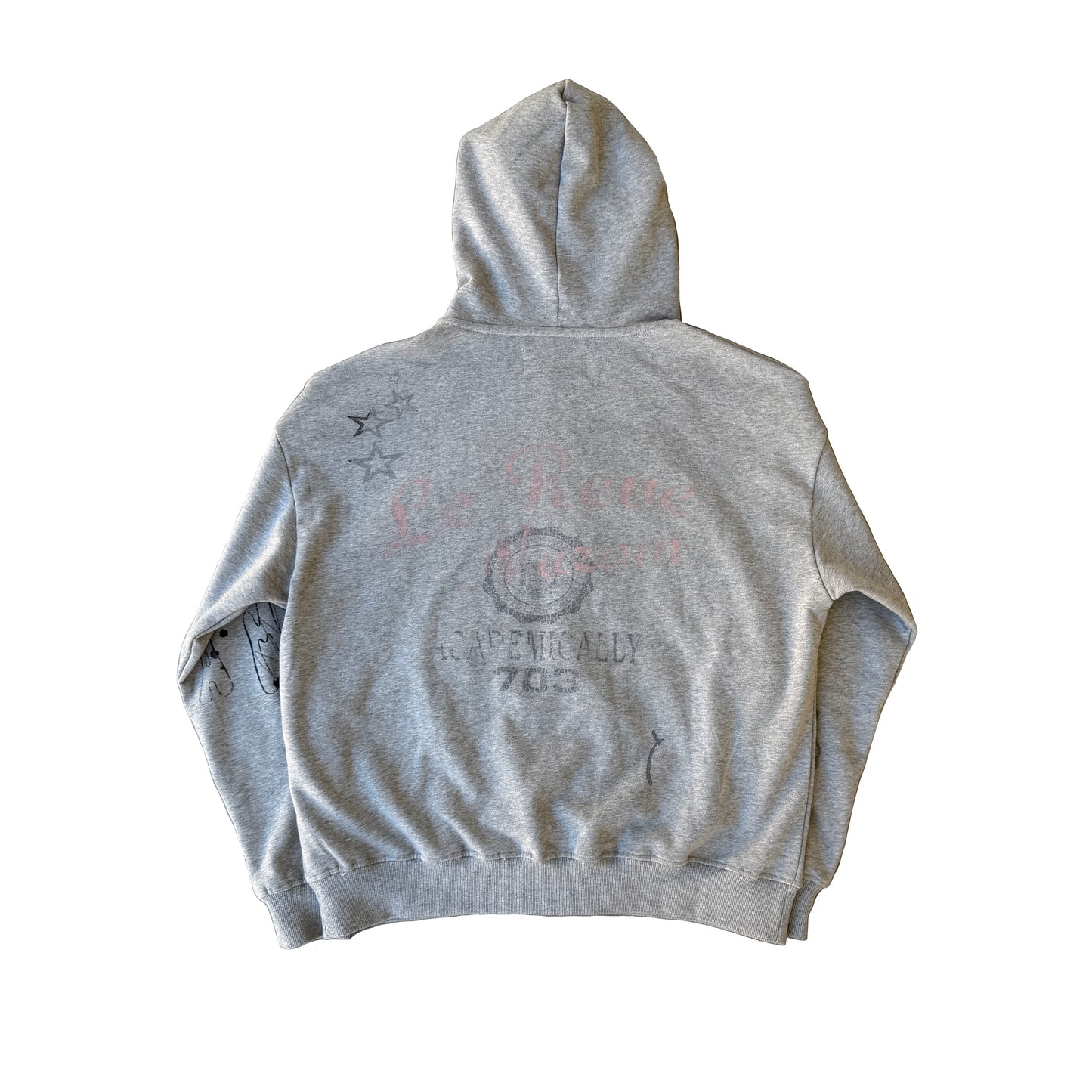 Grey Varsity Artist Zip Up
