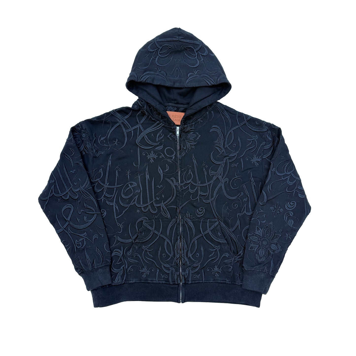 Arabica Embroidered Zip Up Hoodie